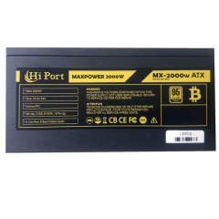 HIPORT MAXPOWER, MX2000W, 2000W, GAMING, ATX, Power Supply (PSU)