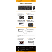 A4-Tech KM-72620D USB Standart Türkçe Q Klavye/Mouse Set