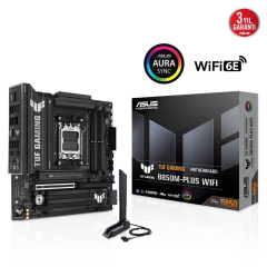 ASUS TUF GAMING B850M-PLUS WIFI, 4xDDR5, 3x M.2, HDMI, DP, Type-C, Wi-Fi 6E, Bluetooth v5.3, AM5 Soket GAMING Anakart