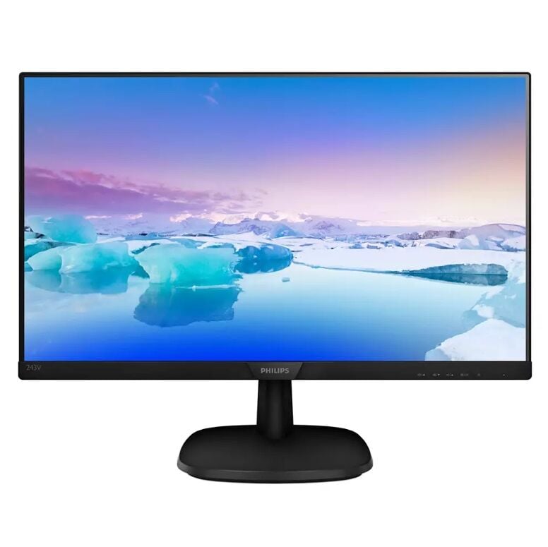 PHILIPS 243V7QJABF VLine 23.8'' LED IPS 4ms 75Hz 1920x1080 FullHD VGA HDMI DP Multimedya (VESA) Siyah Monitör
