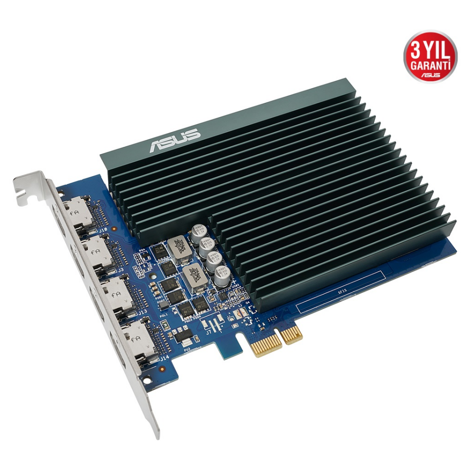 ASUS GT730-4H-SL-2GD5, 2Gb, GDDR5, 64Bit, 4xHDMI Ekran Kartı