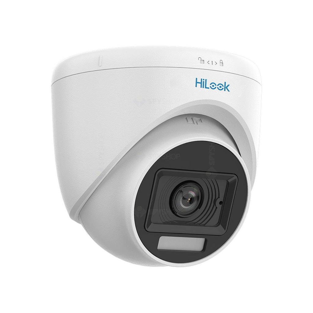HILOOK THC-T129-LPS, 2Mpix, 2.8mm Lens, 20Mt Gece Görüşü, Color Vu, Dahili Mikrofon, Dome Kamera