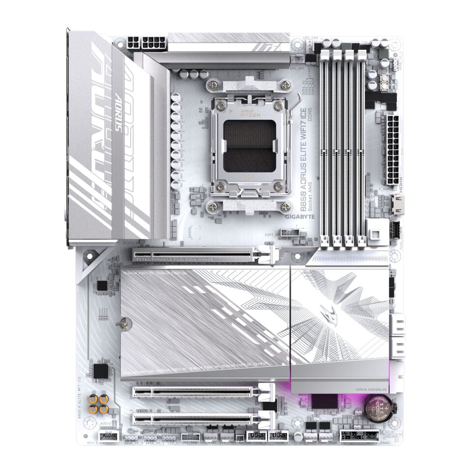 GIGABYTE ANAKART AMD AM5 ATX B850 AORUS ELITE ICE WF7 ANAKART