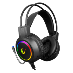RAMPAGE KM-404, ARGENTI, Rainbow Işıklı, Türkçe Q, USB Kablolu, Gaming, Klavye, Mouse, Kulaklık, Mousepad Set