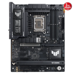 ASUS TUF GAMING Z890-PLUS WIFI, 9066MHz OC, 4xDDR5 4x M.2, HDMI, DP, Type-C, Wi-Fi 7, Bluetooth 5.4, Intel Core Ultra CPU(Seri 2), LGA1851 Soket, Gaming Anakart