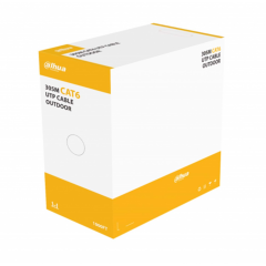 DAHUA DH-PFM920-6UN, CAT6 305m, 24AWG 0.53mm, UTP, %100 Bakır, OutDoor, LSZH Halogen Free Kablo, Siyah Renk