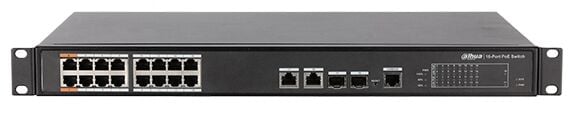 DAHUA PFS4218-16ET-240 16 PORT POE MANAGED SWİTCH (16FE POE+2GE KOMBO+2GE SFP KOMBO, TOPLAM 240W POE)