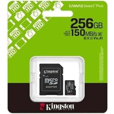 KİNGSTON 256GB mSD MİCRO SD CARD SDCS3/256GB CL10 (150MB/S)