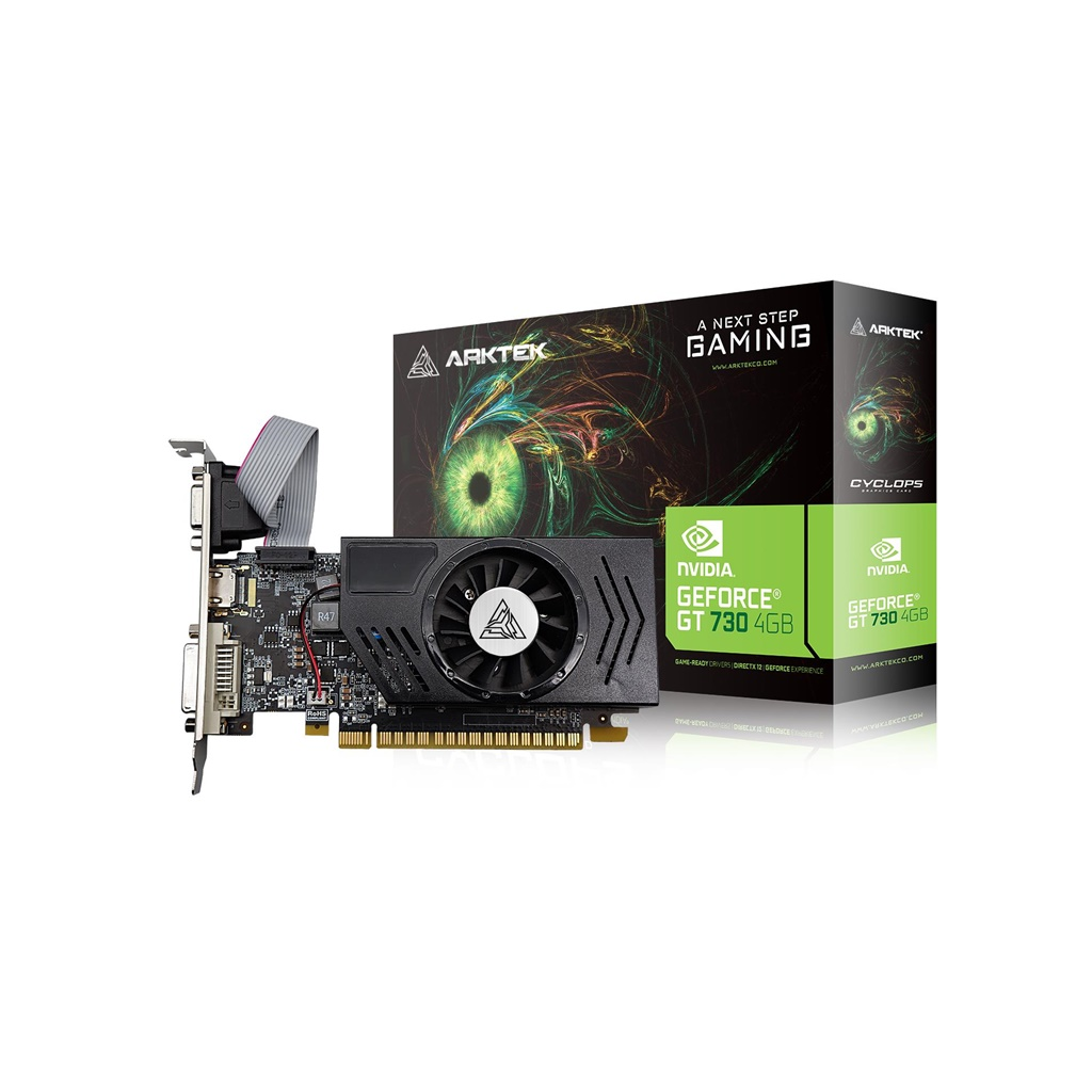 ARKTEK CYCLOPS, AKN730D3S4GL1, GT730, 4Gb, GDDR3, 128Bit, 1xD-Sub, 1xDVI, 1xHDMI Ekran Kartı