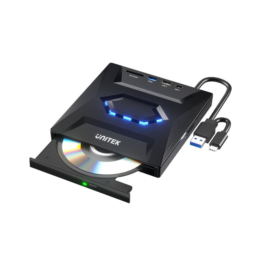 UNITEK HARİCİ DVD-RW TYPE-C/A+5in1 DOCK STATION (T1037A01)