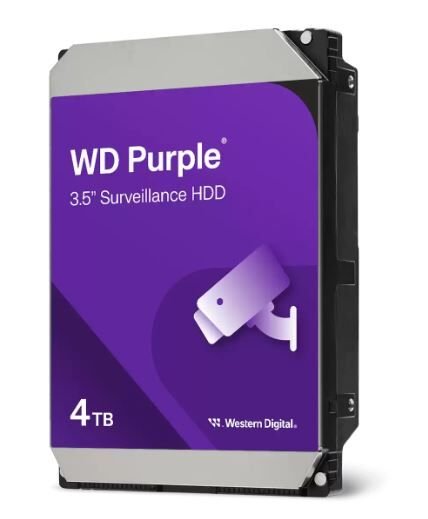 WESTERN DIGITAL WD43PURZ PURPLE 3.5'' 4TB 5400rpm 256mb SATA 7/24 Harddisk