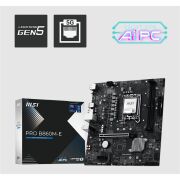 MSI PRO B860M-E DDR5 9066MHZ 1XHDMI 1XDP 2XM.2 USB MATX 1851P(INTEL ULTRA PROCESSORS SERIES 2)