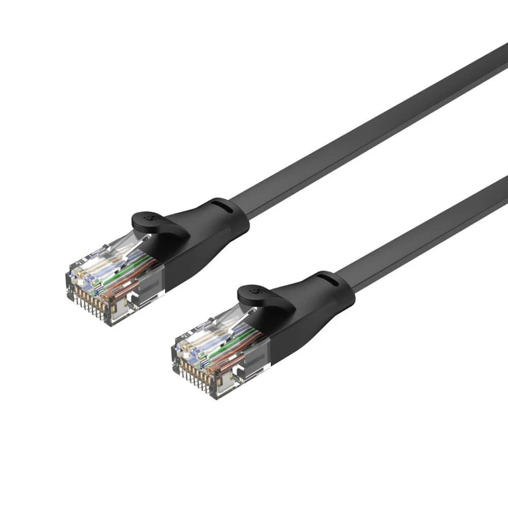 UNITEK CAT6 PATCH KABLO 5MT FLAT 1GBPS, SİYAH (C1812GBK)