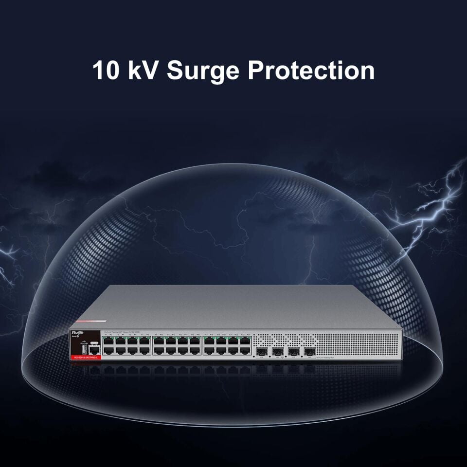 RUIJIE RG-S2915-24GT4MS-L 24 PORT 10/100/1000 4 X SFP YONETILEBILIR RACK MOUNT SWITCH