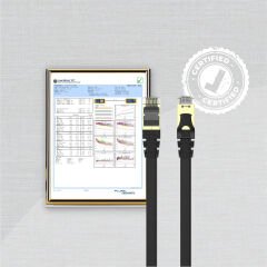 UNITEK CAT7 PATCH KABLO 10MT FLAT 10GBPS (C1897BK-10M)