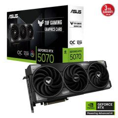 ASUS TUF-RTX5070-O12G-GAMING, 12Gb, 192Bit, GDDR7, 2xHDMI, 3xDP GAMING Ekran Kartı