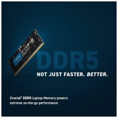 CRUCIAL CT16G52C42S5, 16Gb, 5200Mhz, DDR5 Notebook RAM, SODIMM CL42 1.1V (By Micron)