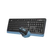 A4 TECH FG1035 KABLOSUZ STANDART SİYAH/MAVİ Q KLAVYE MOUSE