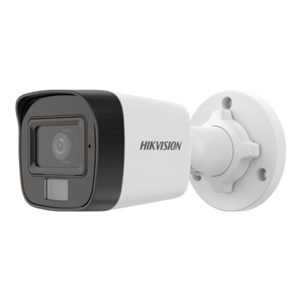 HIKVISION DS-2CD1021G2-LIUF 2Mpix, 2,8mm Lens,  H265+,20Mt Gece Görüşü, Hybrid Light, SD Kart,Dahili Mikrofon, PoE, Bullet IP Kamera