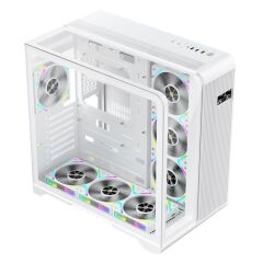 1ST PLAYER RT7 BEYAZ DIGITAL 850W 80+ GOLD FULL MODÜLER 4X12CM ARGB 3 TARAFLI TEMPERLİ CAM USB 3.0 - TYPE C ATX KASA