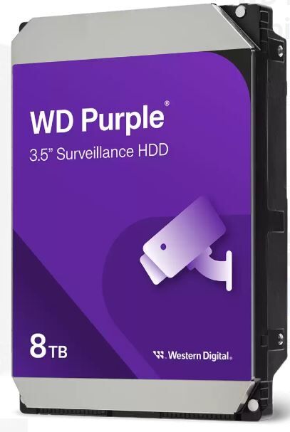 WESTERN DIGITAL WD85PURZ PURPLE 3.5'' 8TB 5640rpm 256mb SATA 7/24 Harddisk