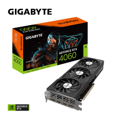 GIGABYTE GV-N4060GAMING OC-8GD, Rev.1.0, RTX4060 OC, 8Gb GDDR6, 128BIT, 3 Fanlı, 2xHDMI, 2xDP, GAMING Ekran KARTI