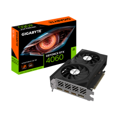 GIGABYTE GV-N4060WF2OC-8GD, RTX4060 WINDFORCE OC, 8Gb, GDDR6, 128BIT, 2 Fanlı, 2xHDMI, 2xDP, GAMING Ekran KARTI