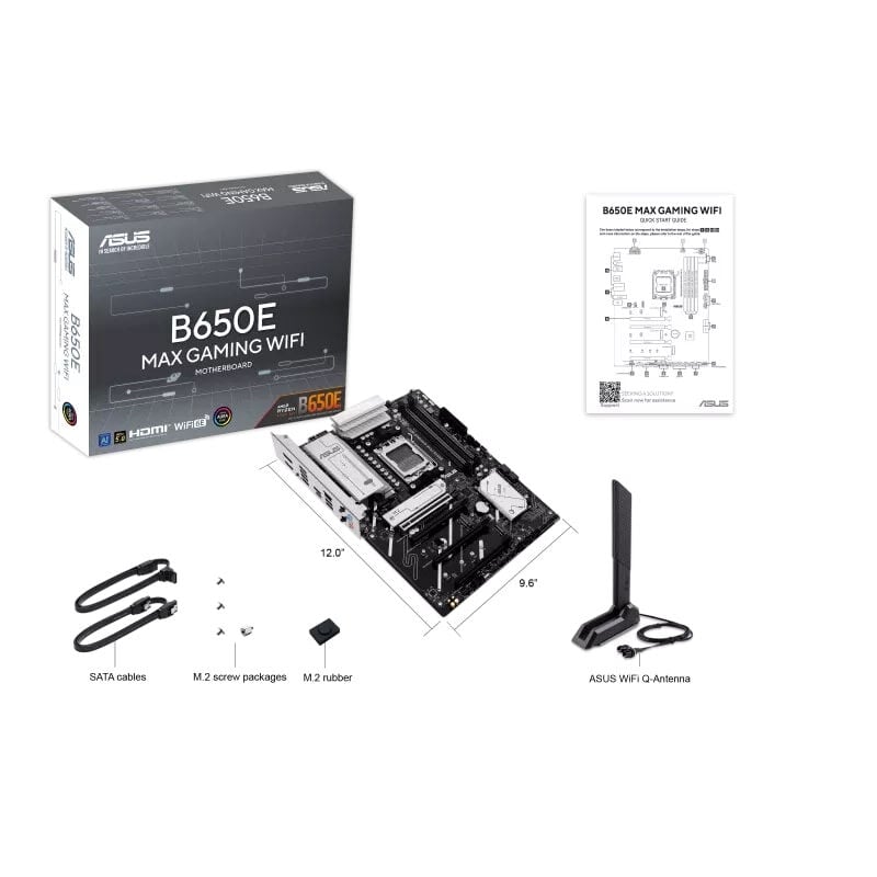 ASUS B650E MAX GAMING WIFI AM5 DDR5 ANAKART