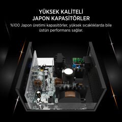 James Donkey JDP650 APFC 12CM 650W Bronze 80+ Power Supply - 3 Yıl Garantili