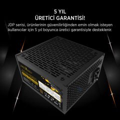 James Donkey JDP650 APFC 12CM 650W Bronze 80+ Power Supply - 3 Yıl Garantili